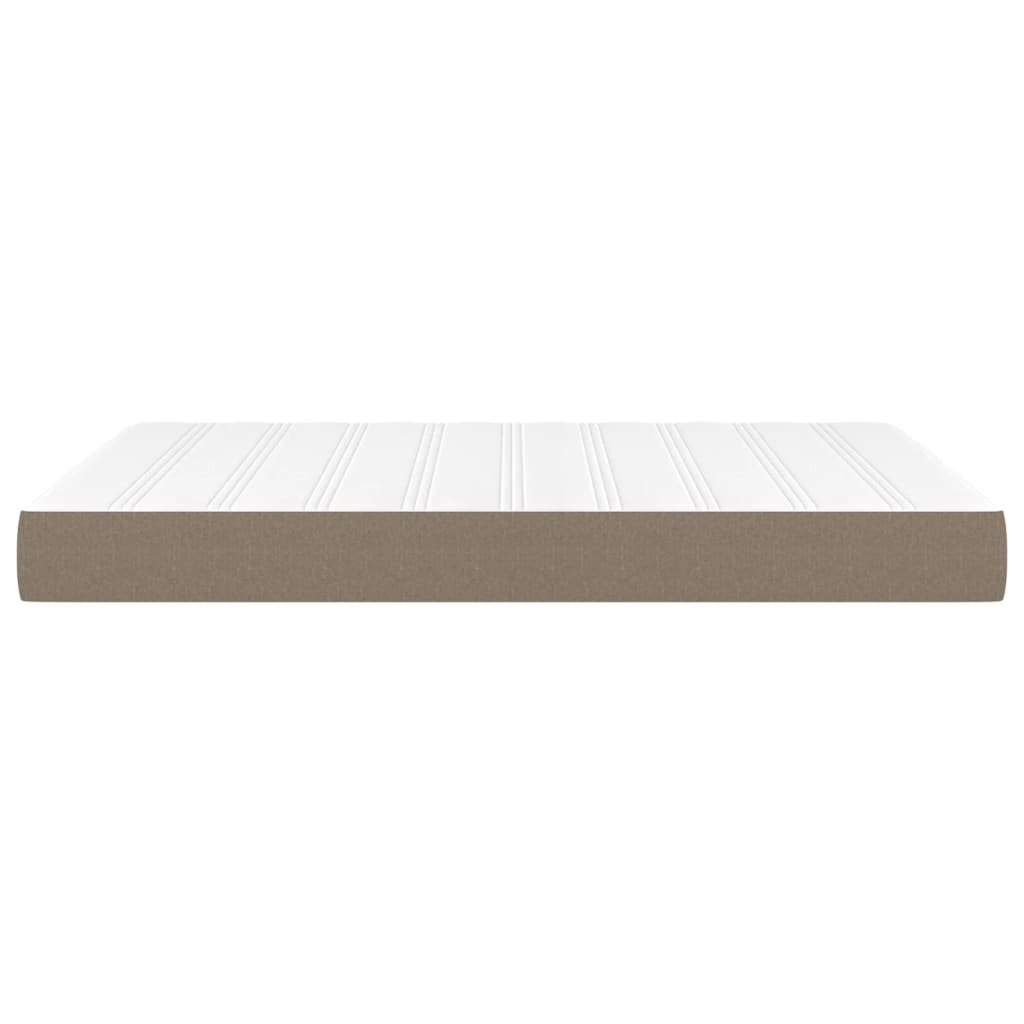 vidaXL Saltea de pat cu arcuri, gri taupe, 140x190x20 cm, textil vidaXL Saltea de pat cu arcuri, gri taupe, 140x190x20 cm, textil