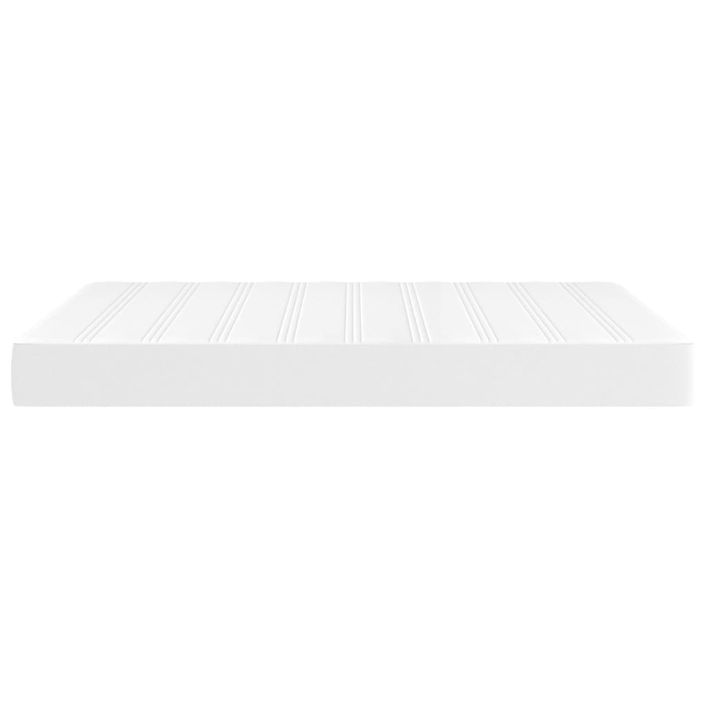 vidaXL Saltea de pat cu arcuri, alb, 140x190x20 cm, piele ecologică vidaXL Saltea de pat cu arcuri, alb, 140x190x20 cm, piele ecologică