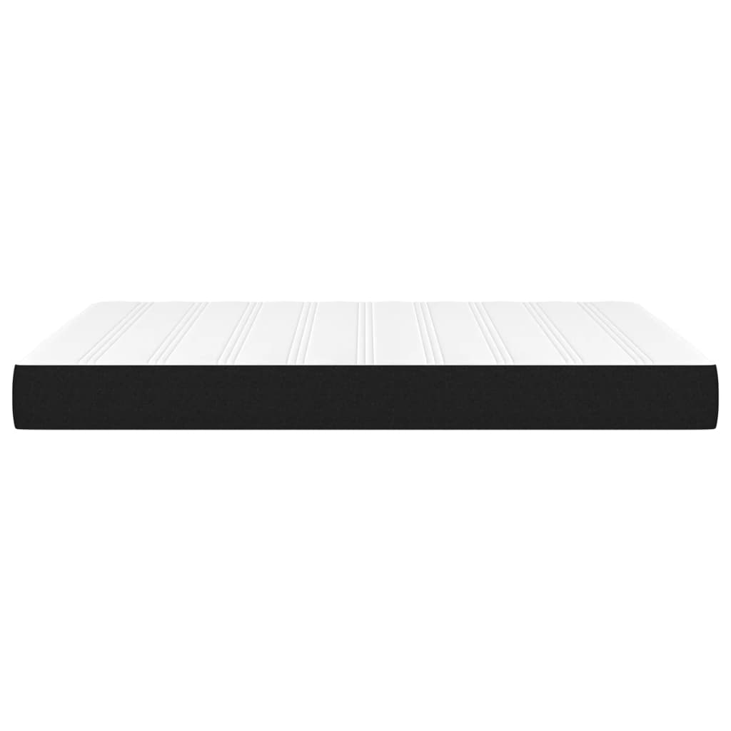 vidaXL Saltea de pat cu arcuri, negru, 140x200x20 cm, textil
