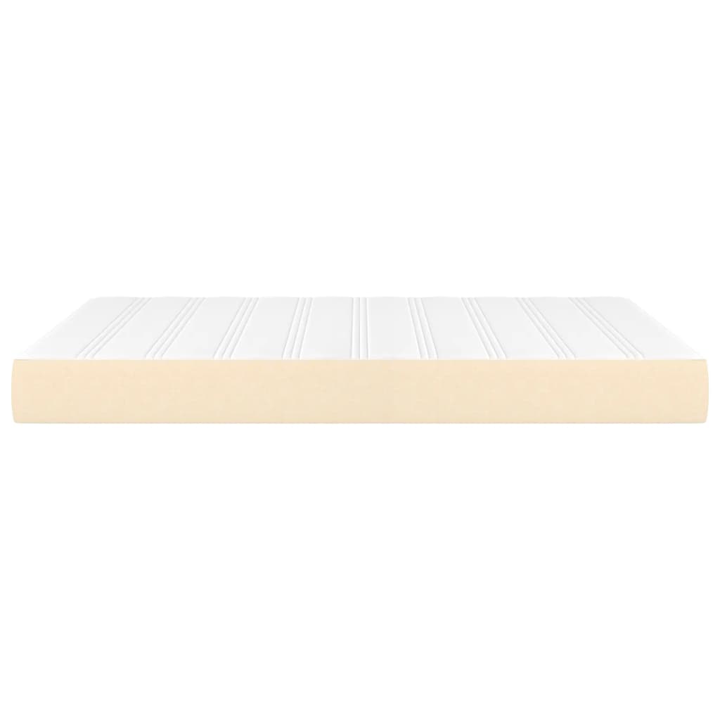vidaXL Saltea de pat cu arcuri, crem, 140x200x20 cm, textil vidaXL Saltea de pat cu arcuri, crem, 140x200x20 cm, textil