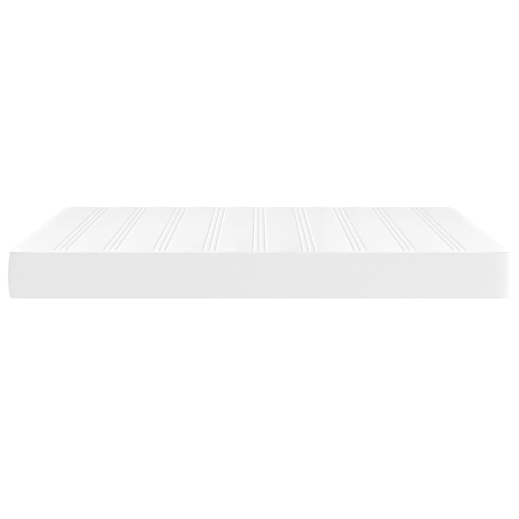 vidaXL Saltea de pat cu arcuri, alb, 140x200x20 cm, piele ecologică vidaXL Saltea de pat cu arcuri, alb, 140x200x20 cm, piele ecologică