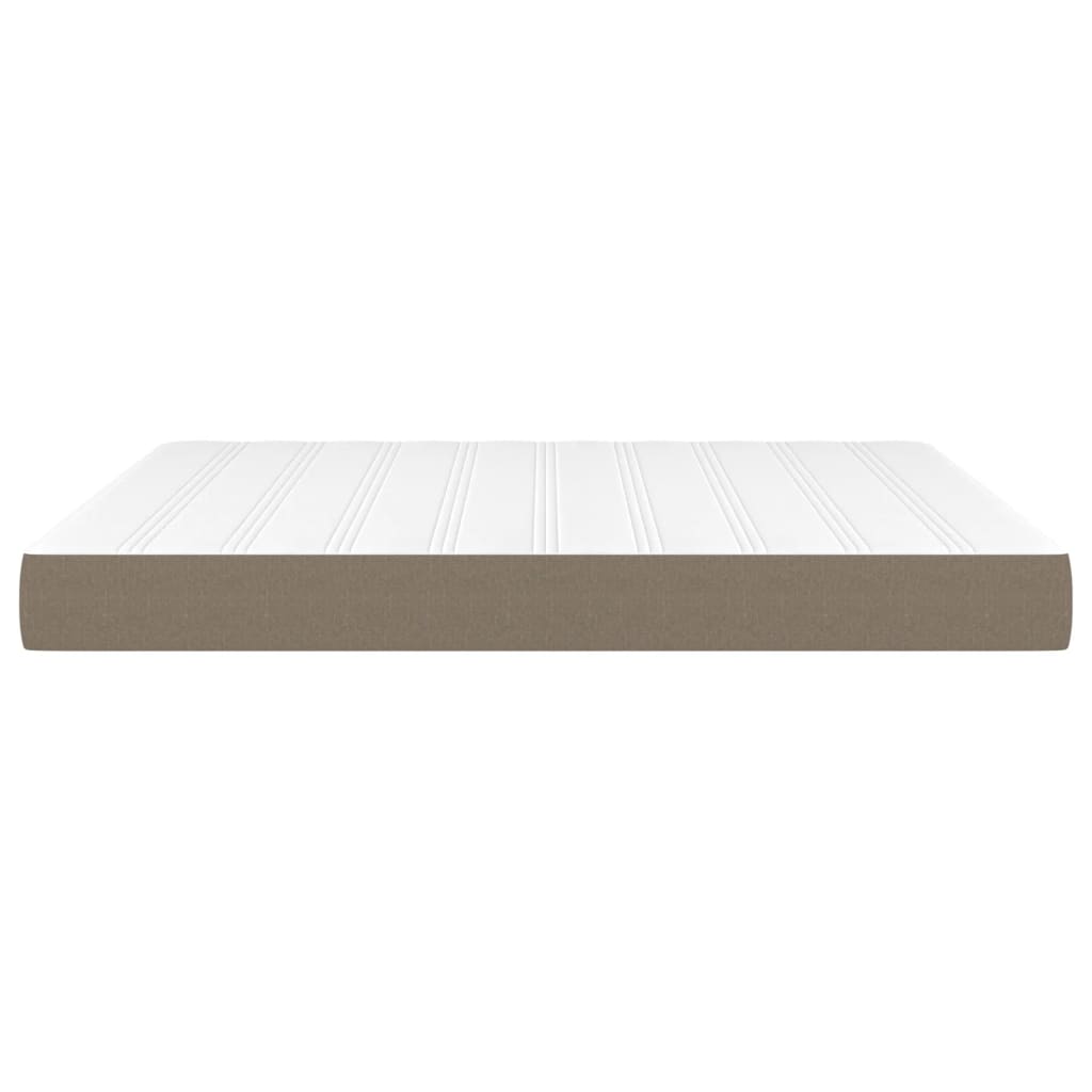 vidaXL Saltea de pat cu arcuri, gri taupe, 160x200x20 cm, textil vidaXL Saltea de pat cu arcuri, gri taupe, 160x200x20 cm, textil