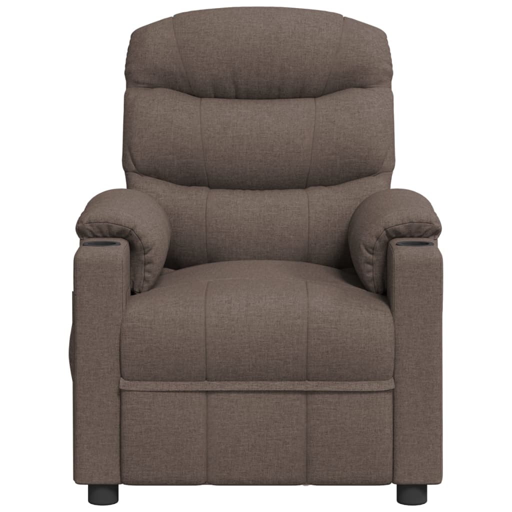 vidaXL Scaun de masaj, taupe, țesătură vidaXL Scaun de masaj, taupe, țesătură
