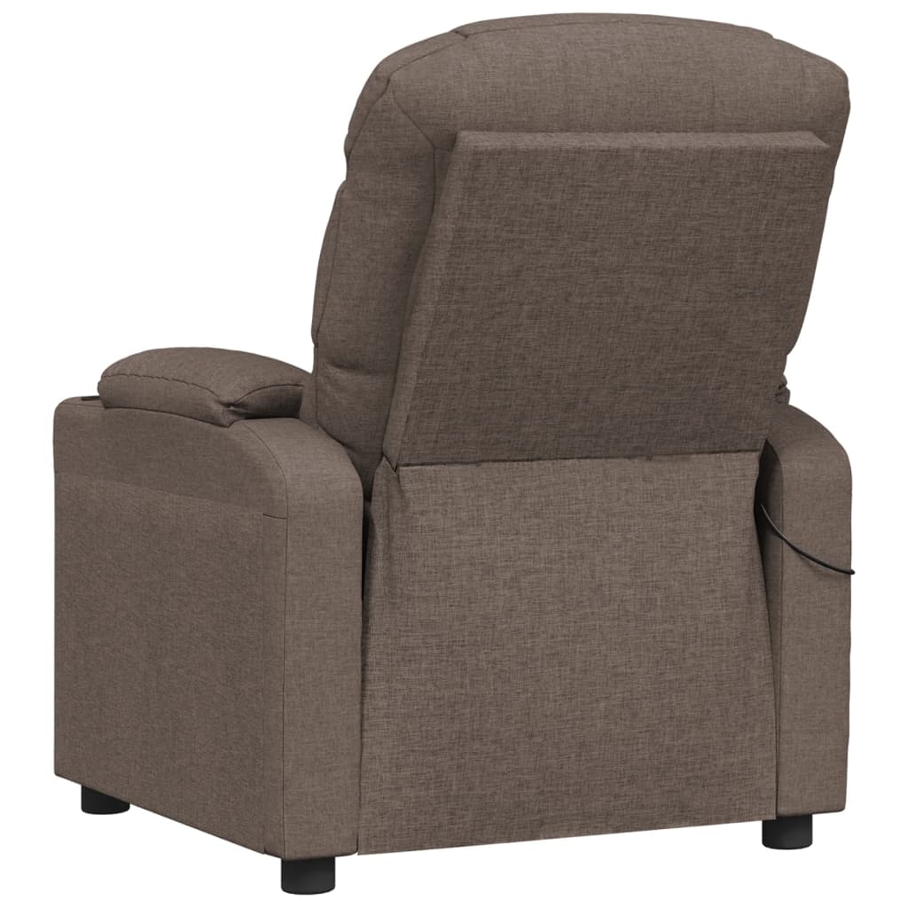 vidaXL Scaun de masaj, taupe, țesătură vidaXL Scaun de masaj, taupe, țesătură