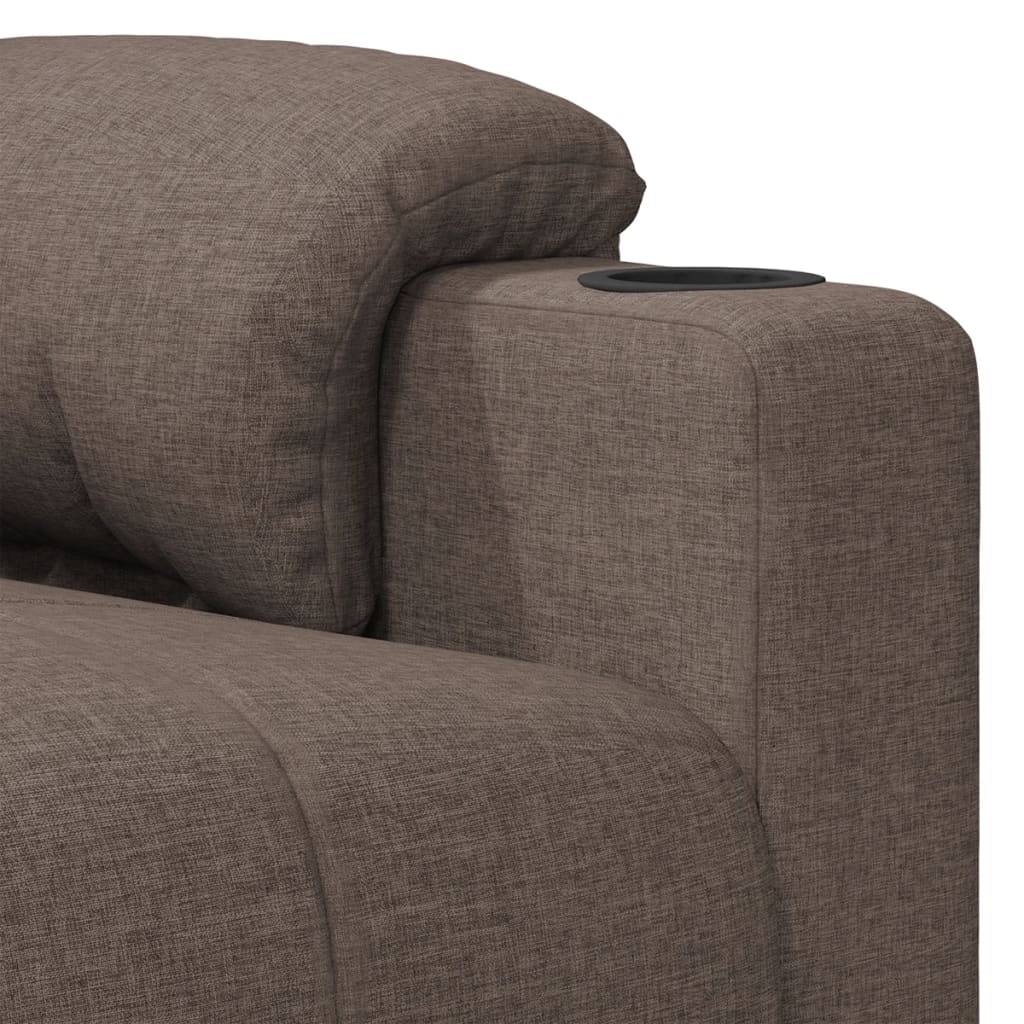 vidaXL Scaun de masaj, taupe, țesătură vidaXL Scaun de masaj, taupe, țesătură