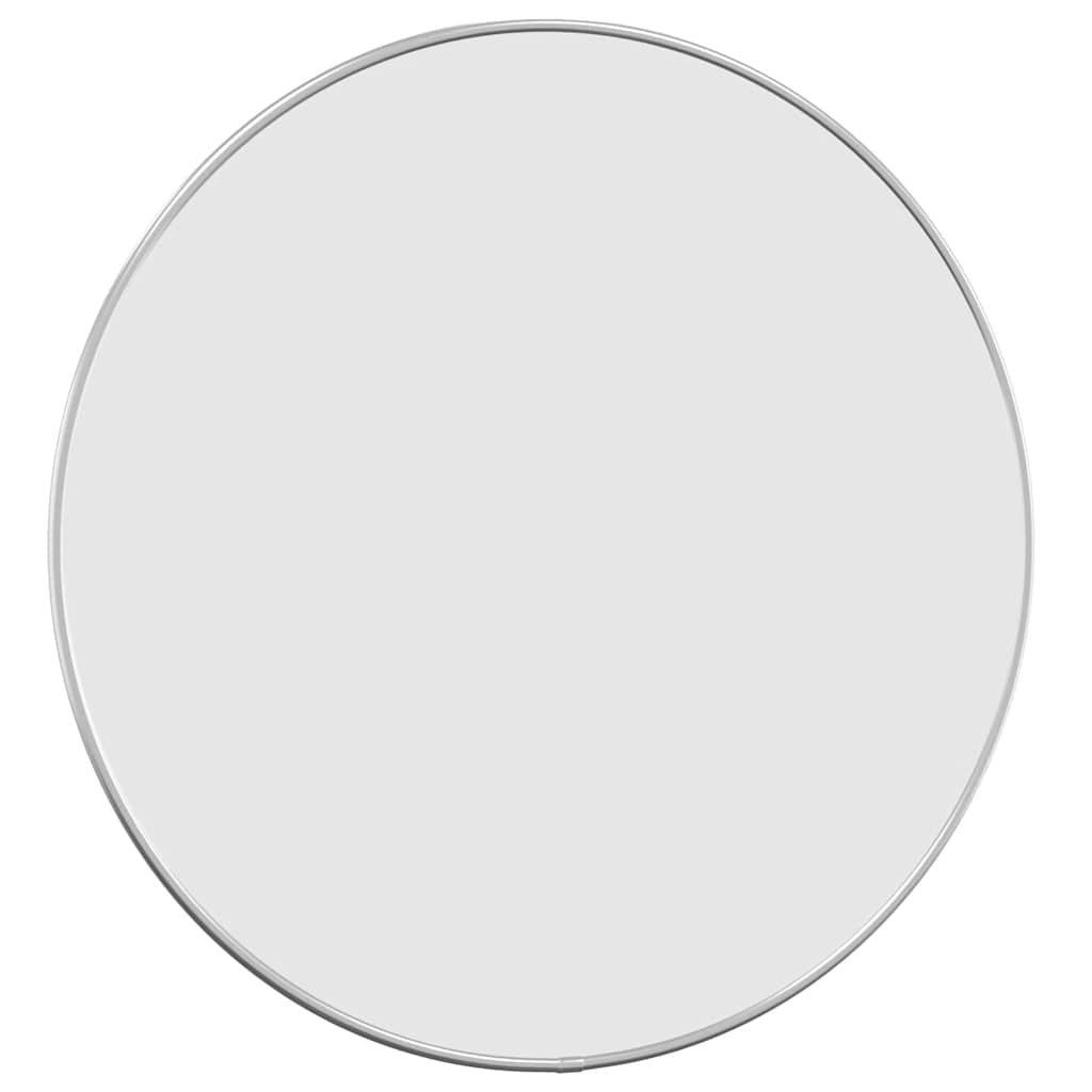 vidaXL Oglindă de perete rotundă, argintiu, Ø 50 cm