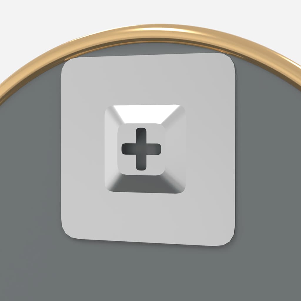 vidaXL Oglindă de perete rotundă, auriu, Ø 20 cm