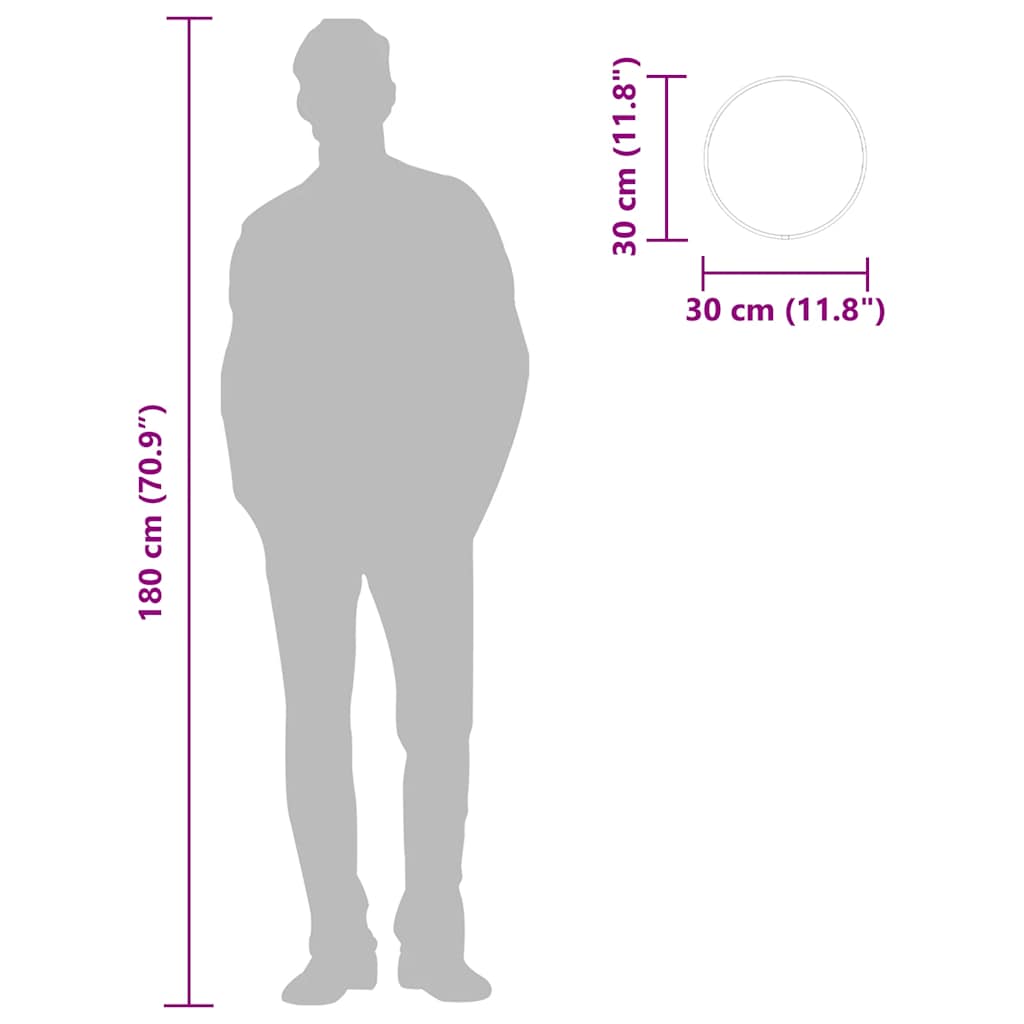 vidaXL Oglindă de perete rotundă, auriu, Ø 30 cm vidaXL Oglindă de perete rotundă, auriu, Ø 30 cm