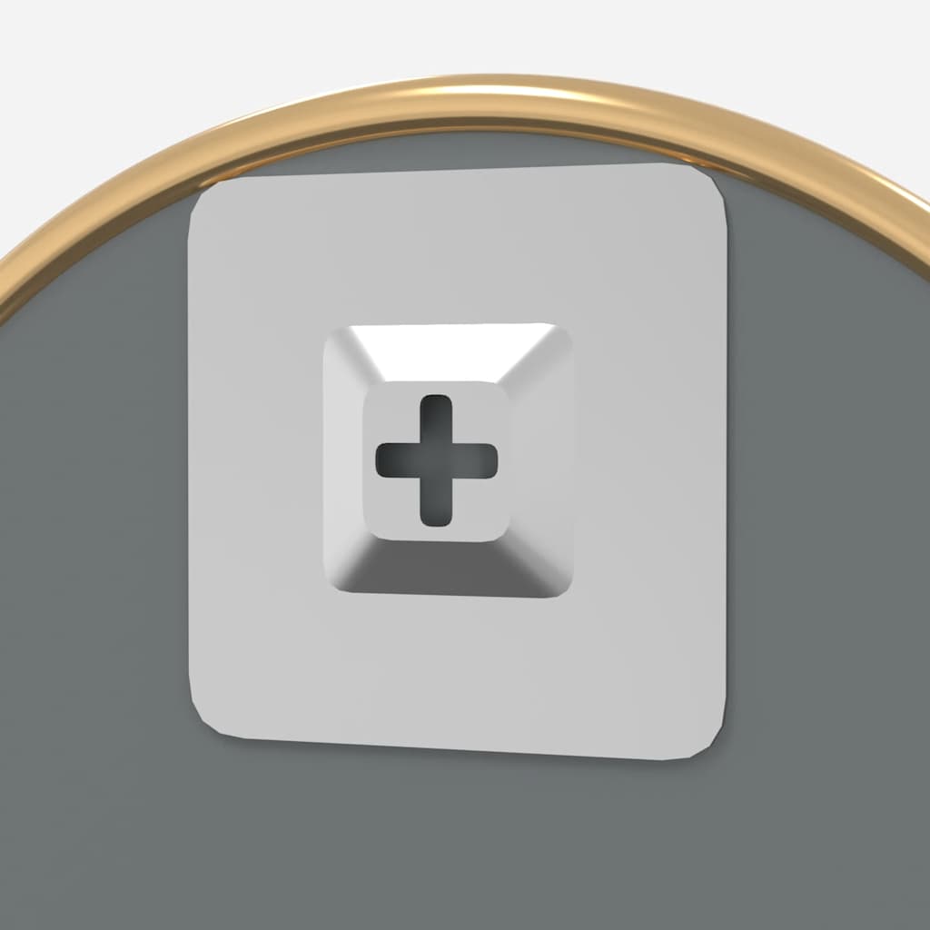 vidaXL Oglindă de perete rotundă, auriu, Ø 40 cm