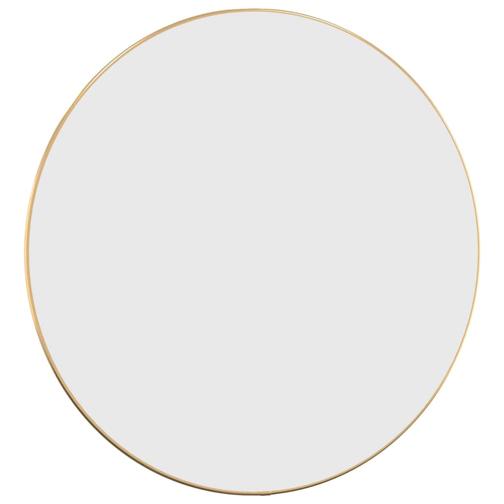 vidaXL Oglindă de perete rotundă, auriu, Ø 60 cm vidaXL Oglindă de perete rotundă, auriu, Ø 60 cm