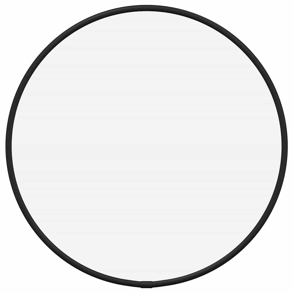 vidaXL Oglindă de perete rotundă, negru, Ø 30 cm