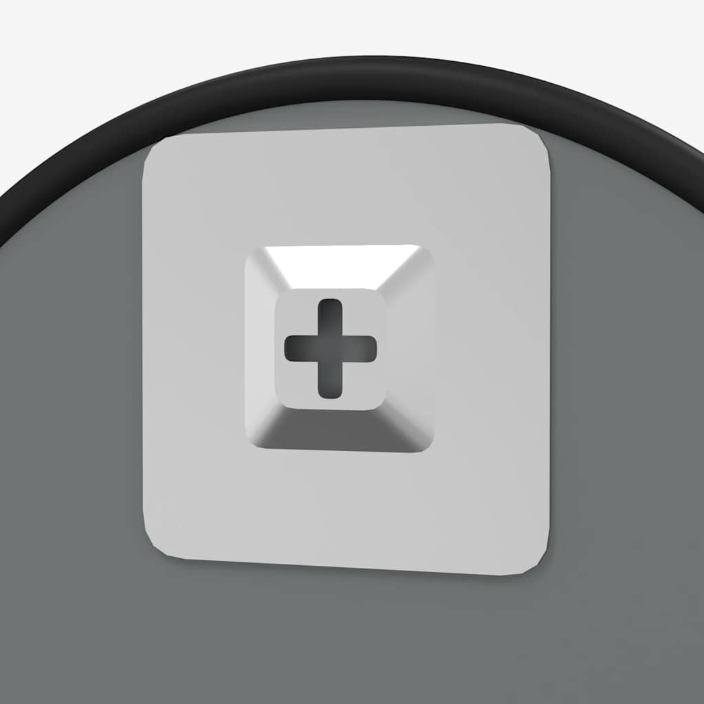 vidaXL Oglindă de perete rotundă, negru, Ø 30 cm