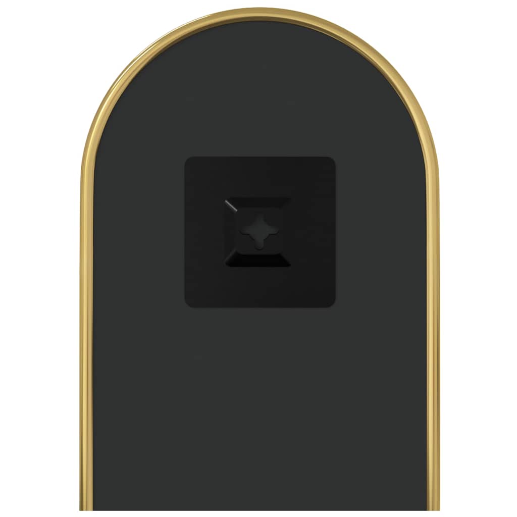 vidaXL Oglindă de perete, auriu, 40x15 cm, ovală