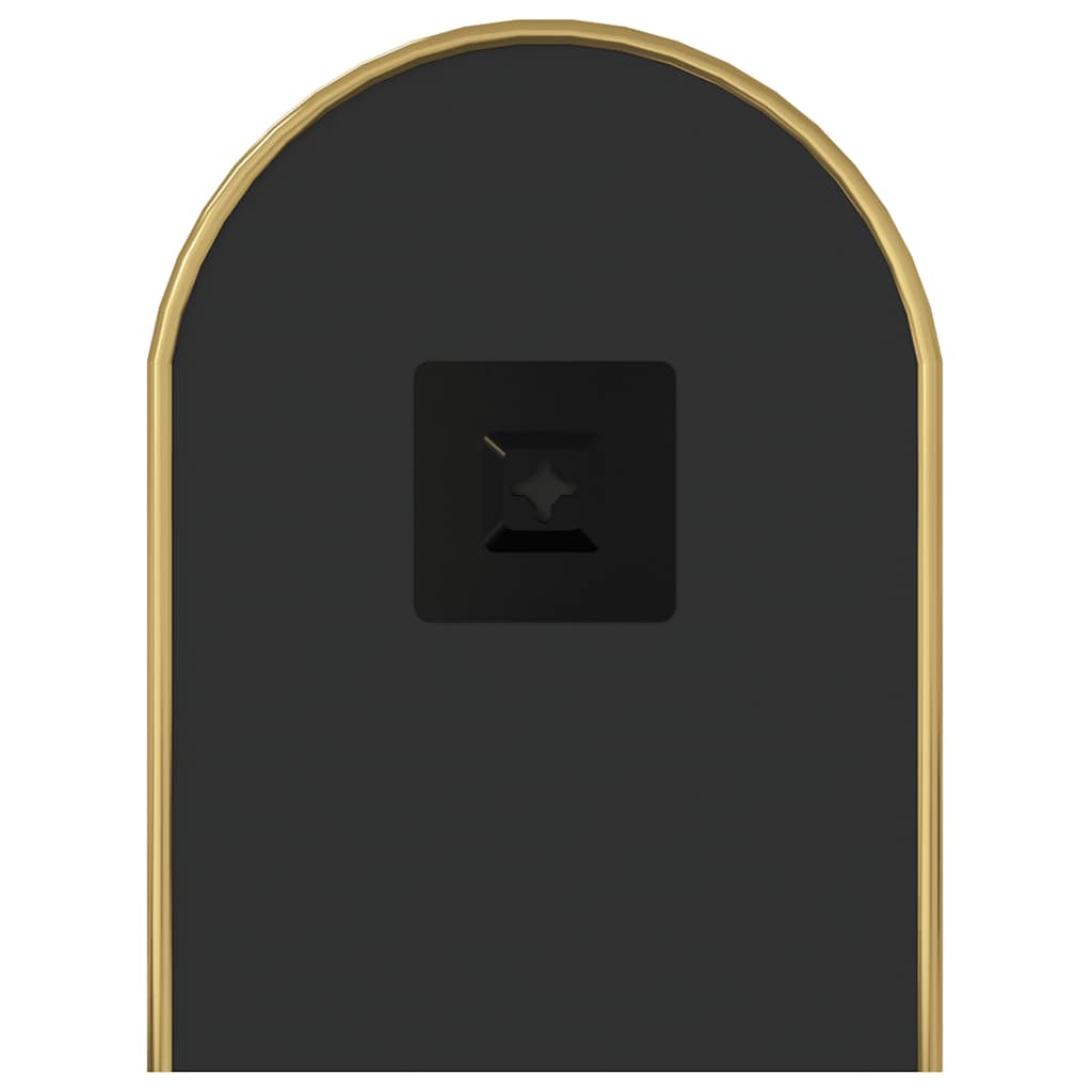 vidaXL Oglindă de perete, auriu, 60x25 cm, ovală