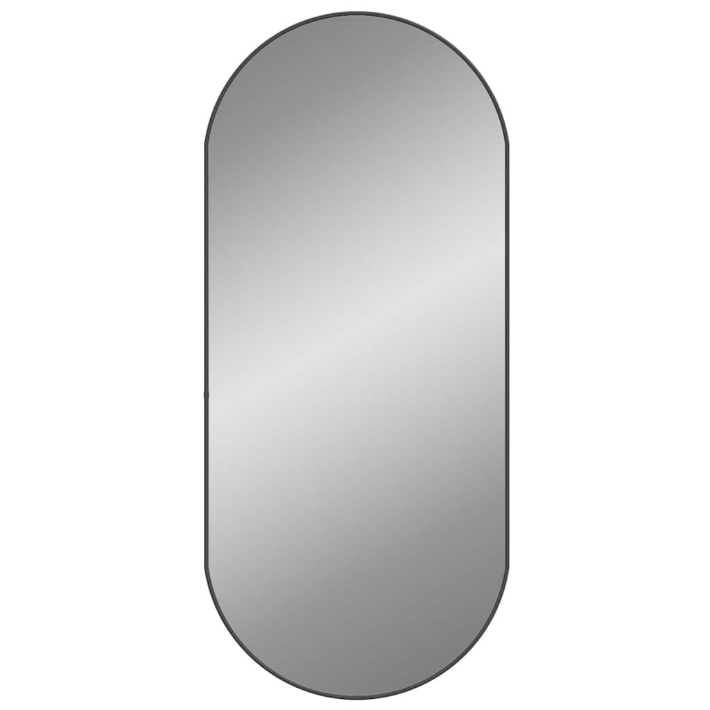 vidaXL Oglindă de perete, negru, 100x45 cm, ovală vidaXL Oglindă de perete, negru, 100x45 cm, ovală