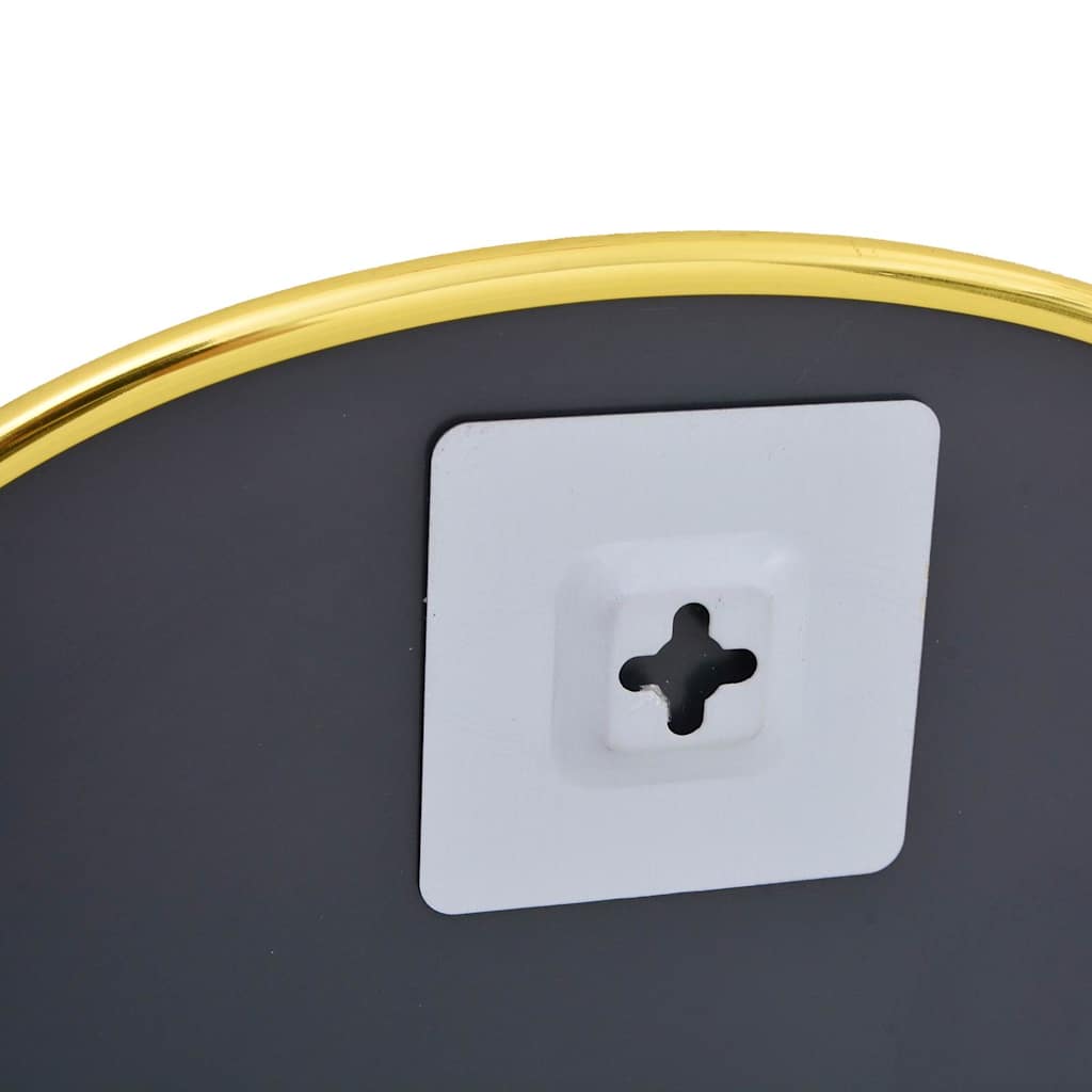 vidaXL Oglindă de perete, auriu, 50x35 cm