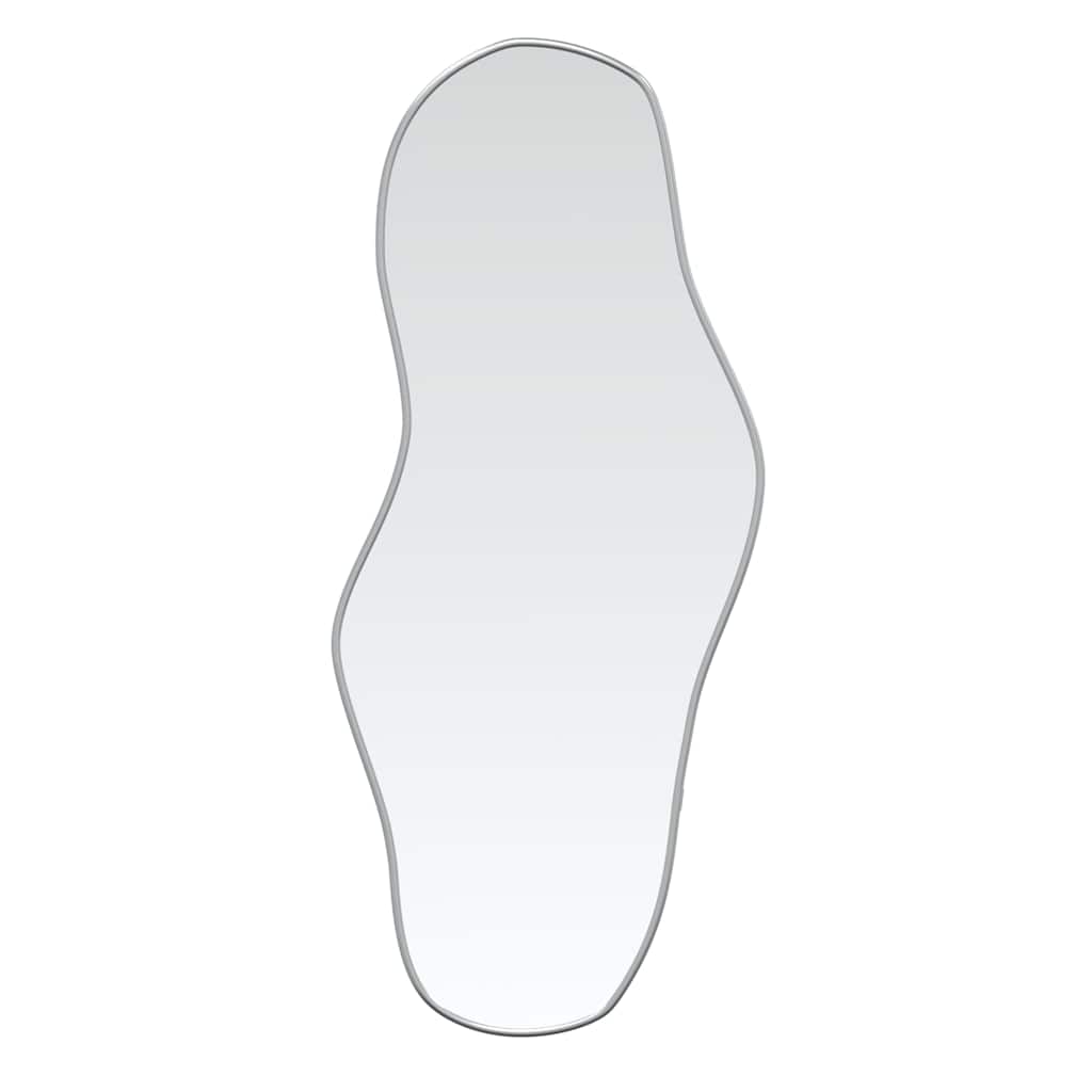 vidaXL Oglindă de perete, argintiu, 90x40 cm