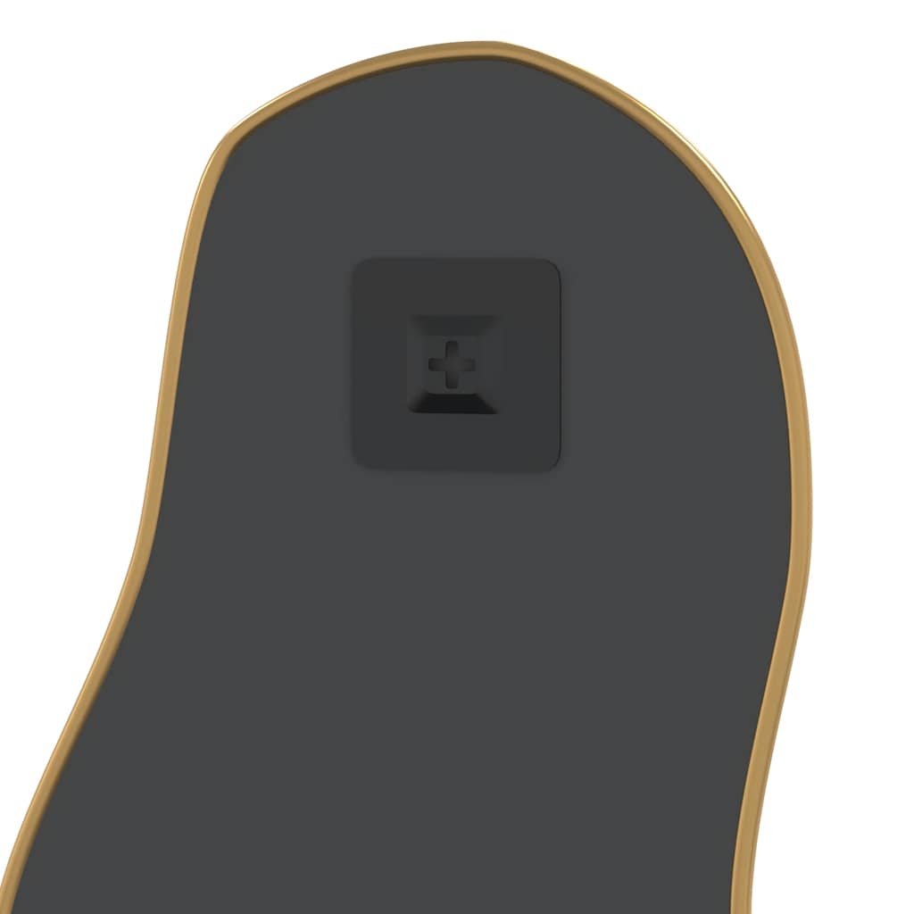 vidaXL Oglindă de perete, auriu, 80x35 cm