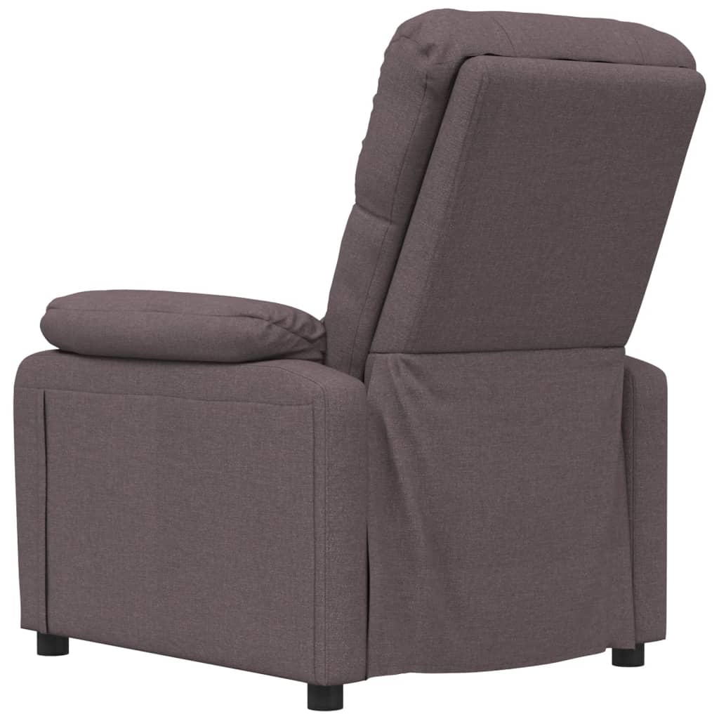 vidaXL Fotoliu rabatabil, maro închis, material textil