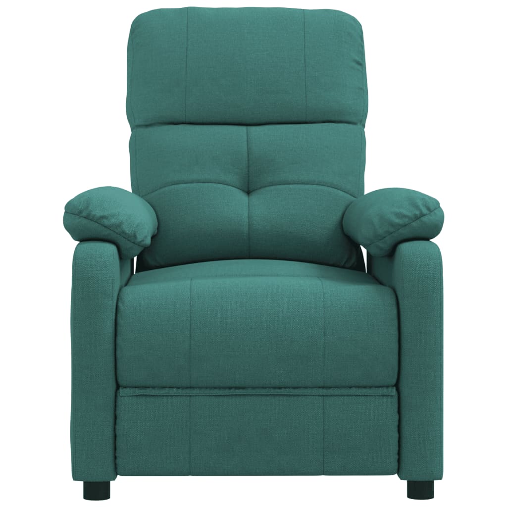 vidaXL Fotoliu rabatabil, verde închis, material textil vidaXL Fotoliu rabatabil, verde închis, material textil