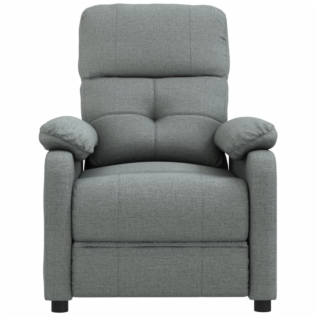 vidaXL Fotoliu de masaj, gri închis, material textil vidaXL Fotoliu de masaj, gri închis, material textil