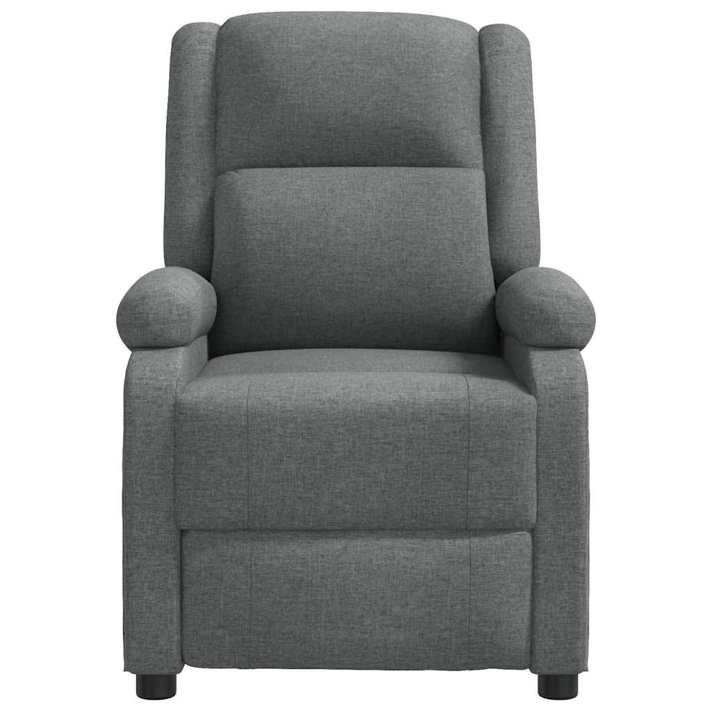 vidaXL Fotoliu de masaj, gri închis, material textil vidaXL Fotoliu de masaj, gri închis, material textil