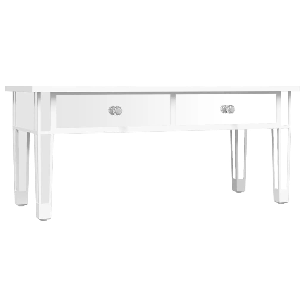 vidaXL Măsuță de cafea cu oglindă 106x45x45 cm lemn compozit și sticlă vidaXL Măsuță de cafea cu oglindă 106x45x45 cm lemn compozit și sticlă