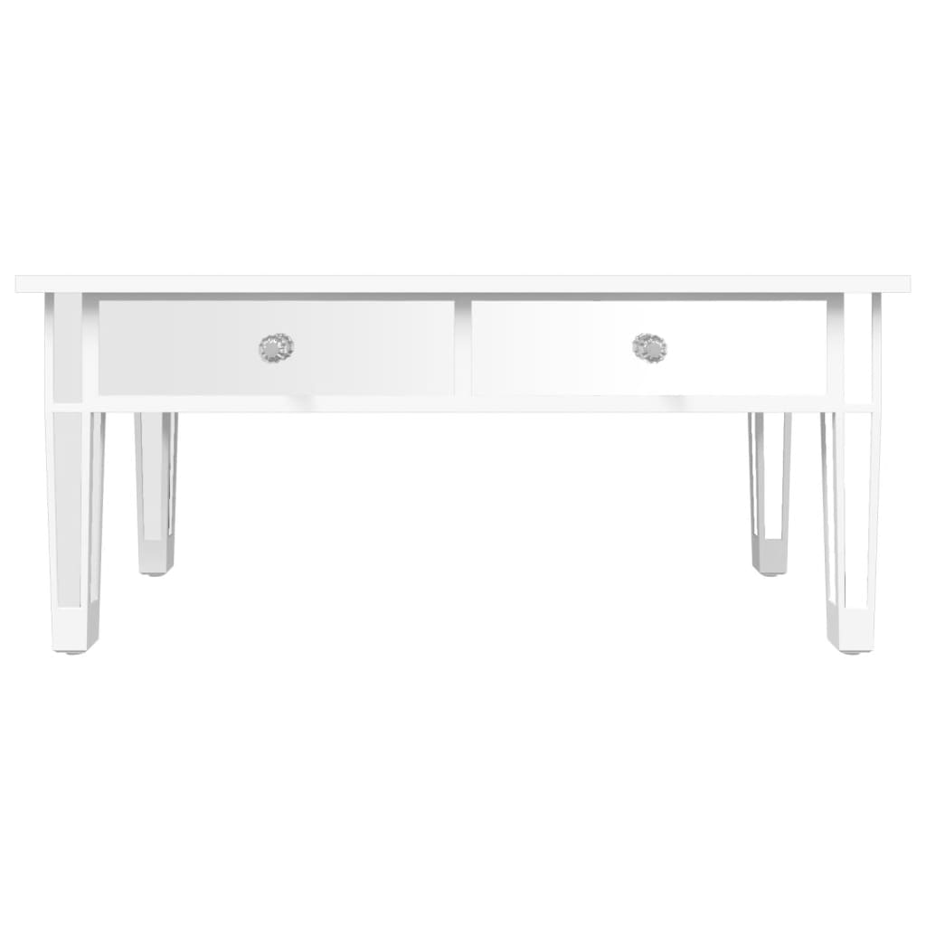 vidaXL Măsuță de cafea cu oglindă 106x45x45 cm lemn compozit și sticlă vidaXL Măsuță de cafea cu oglindă 106x45x45 cm lemn compozit și sticlă