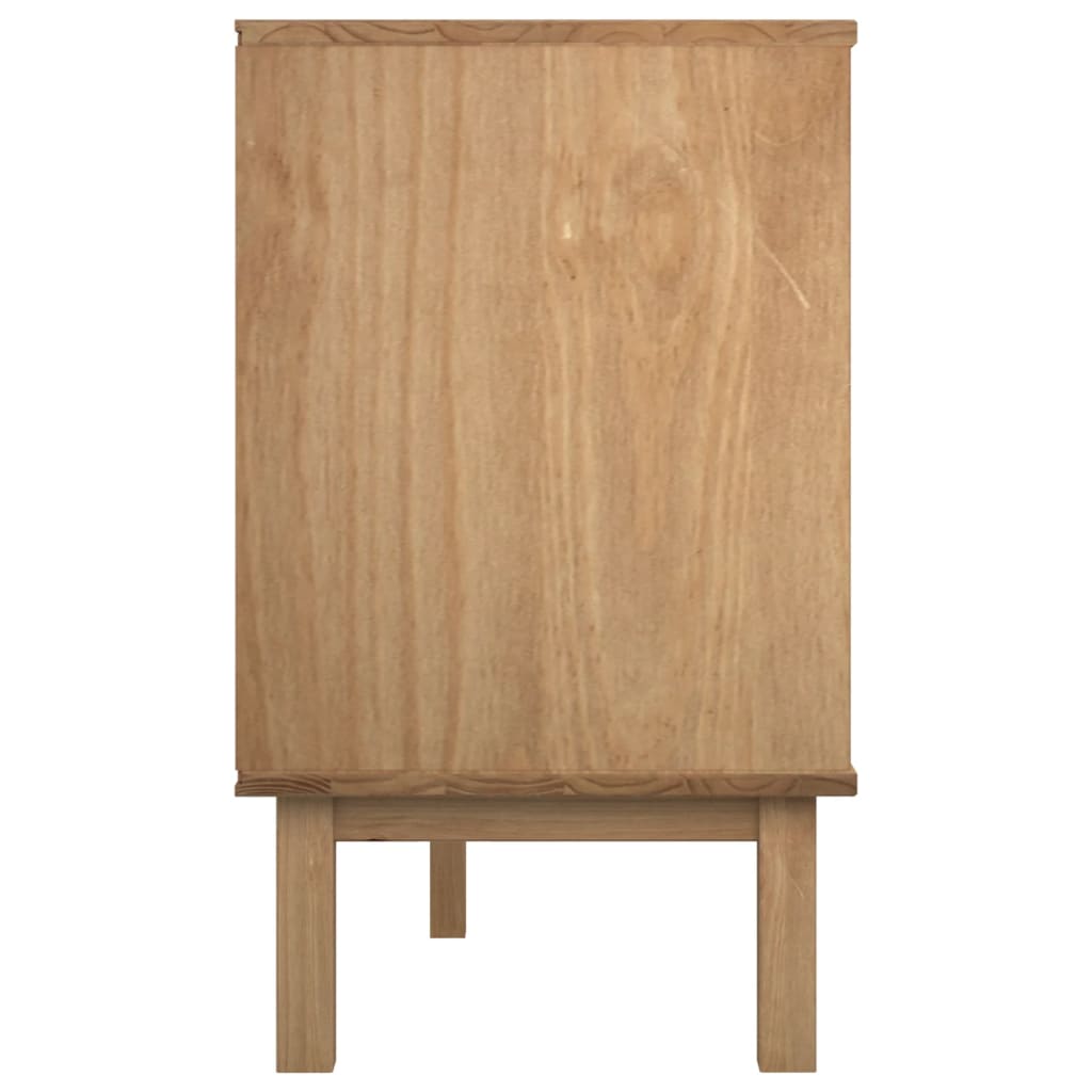 vidaXL Dulap cu sertar OTTA maro/gri, 111x43x73,5 cm, lemn masiv pin vidaXL Dulap cu sertar OTTA maro/gri, 111x43x73,5 cm, lemn masiv pin