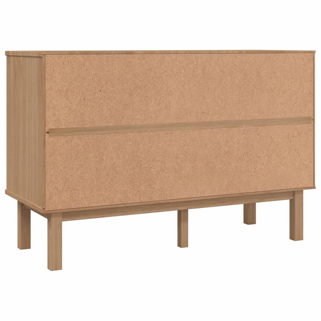 vidaXL Dulap cu sertar OTTA maro/gri, 111x43x73,5 cm, lemn masiv pin vidaXL Dulap cu sertar OTTA maro/gri, 111x43x73,5 cm, lemn masiv pin