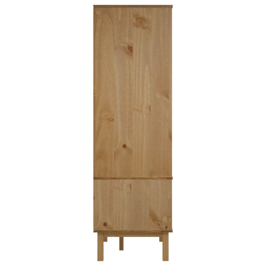 vidaXL Șifonier OTTA, maro și gri, 76,5x53x172 cm, lemn masiv pin vidaXL Șifonier OTTA, maro și gri, 76,5x53x172 cm, lemn masiv pin