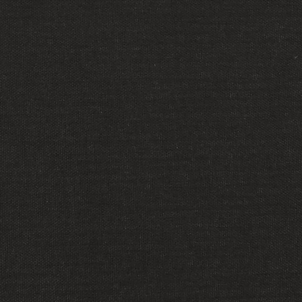 vidaXL Canapea cu 3 locuri, negru, 180 cm, material textil