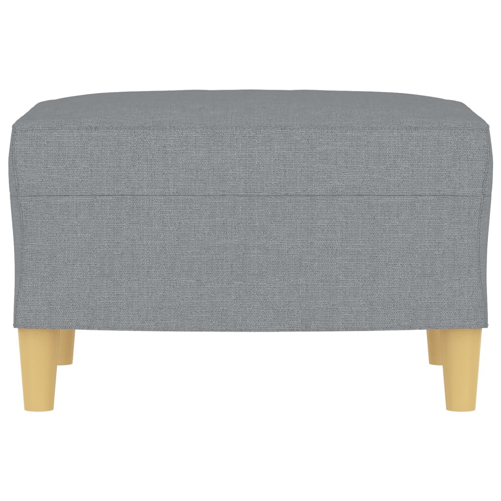 vidaXL Taburet, gri deschis, 60x50x41 cm, material textil vidaXL Taburet, gri deschis, 60x50x41 cm, material textil