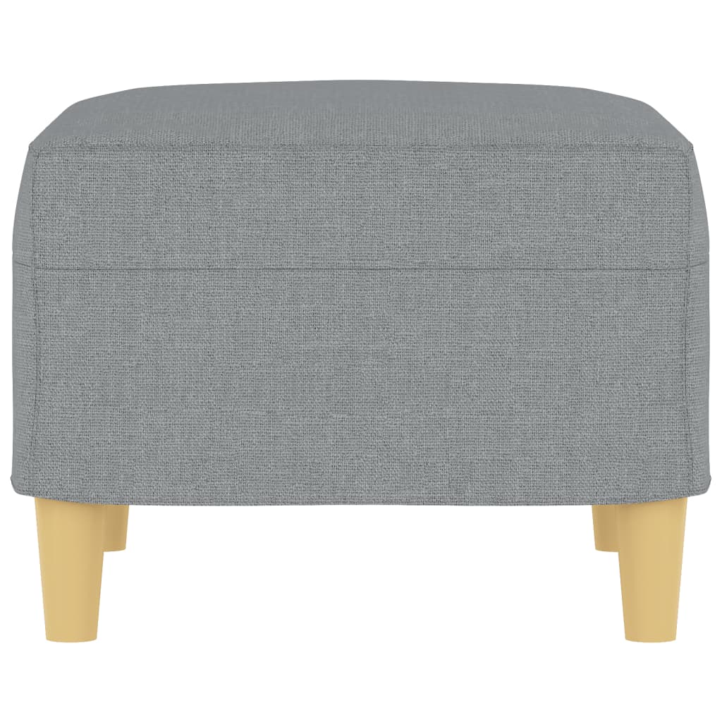 vidaXL Taburet, gri deschis, 60x50x41 cm, material textil vidaXL Taburet, gri deschis, 60x50x41 cm, material textil