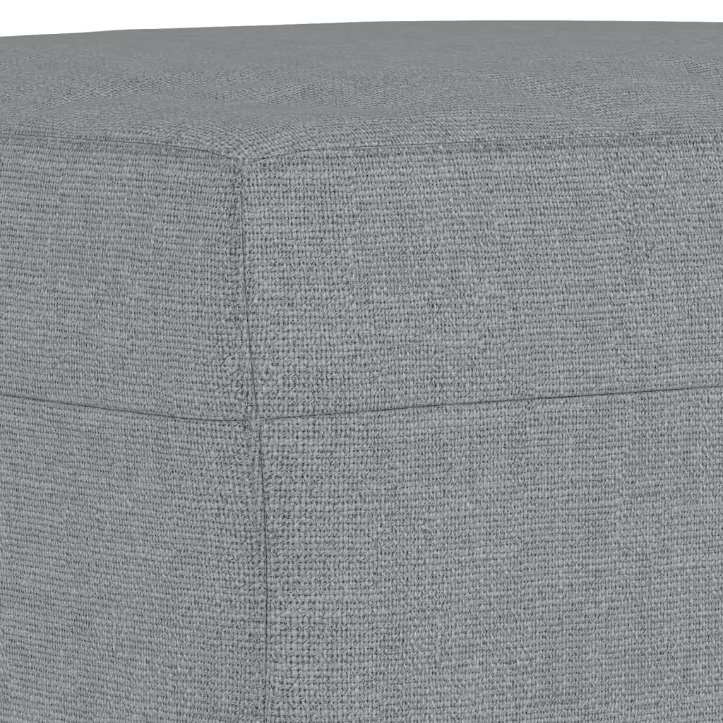 vidaXL Taburet, gri deschis, 60x50x41 cm, material textil vidaXL Taburet, gri deschis, 60x50x41 cm, material textil