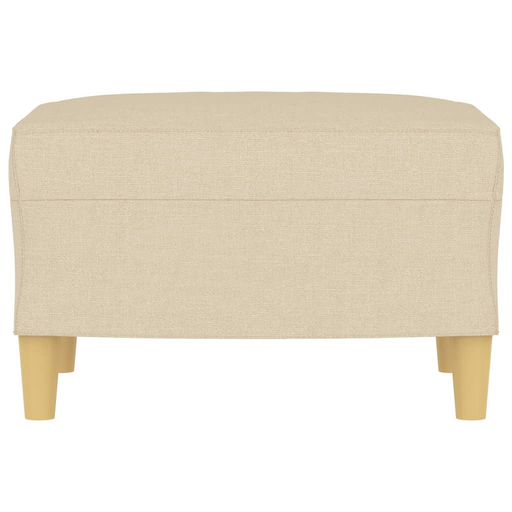 vidaXL Taburet, crem, 60x50x41 cm, material textil vidaXL Taburet, crem, 60x50x41 cm, material textil