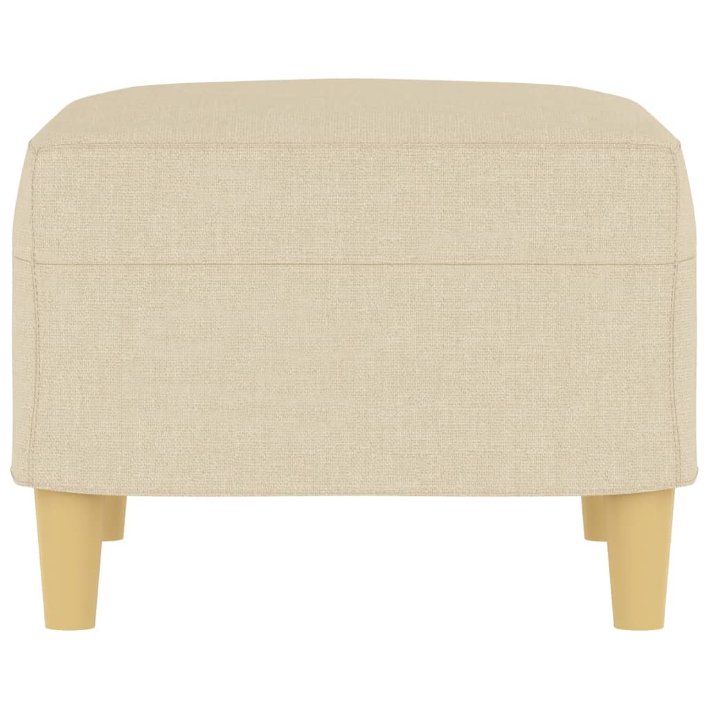 vidaXL Taburet, crem, 60x50x41 cm, material textil vidaXL Taburet, crem, 60x50x41 cm, material textil