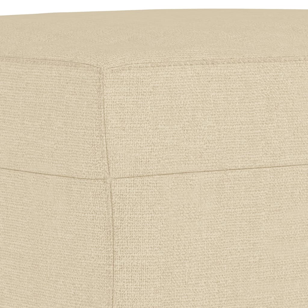 vidaXL Taburet, crem, 60x50x41 cm, material textil vidaXL Taburet, crem, 60x50x41 cm, material textil