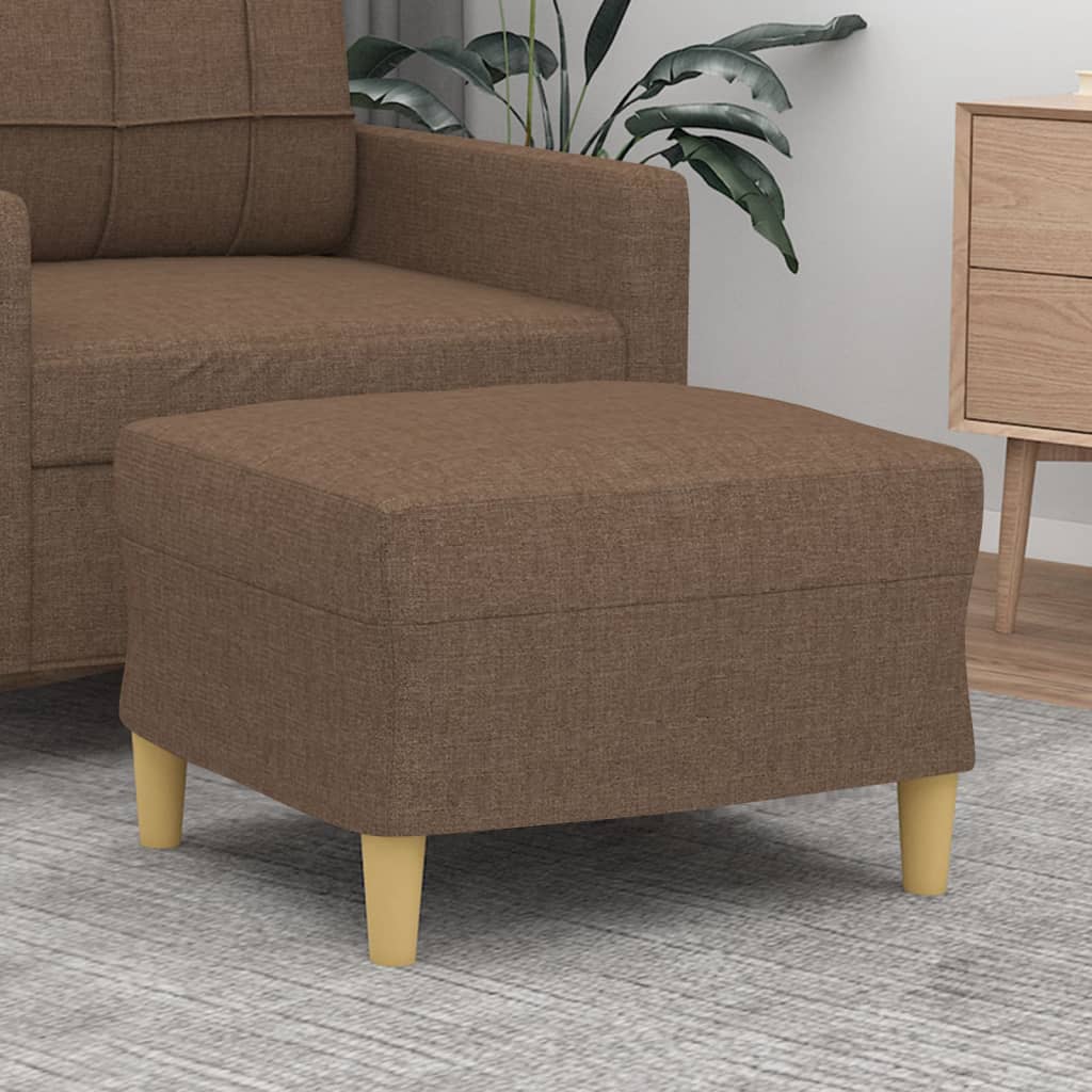 vidaXL Taburet, maro, 60x50x41 cm, material textil vidaXL Taburet, maro, 60x50x41 cm, material textil
