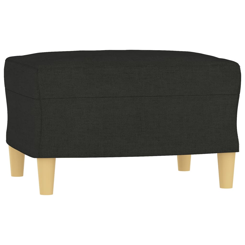 vidaXL Taburet, negru, 60x50x41 cm, material textil vidaXL Taburet, negru, 60x50x41 cm, material textil