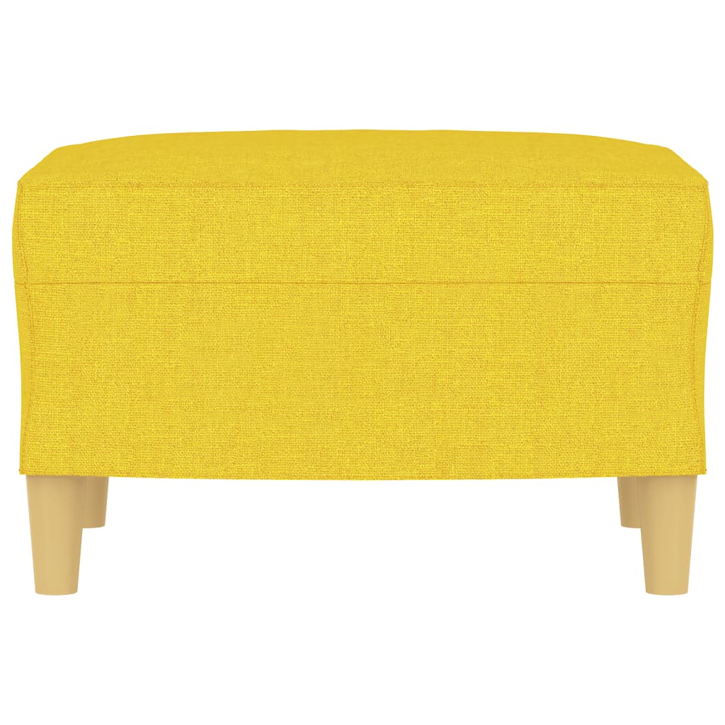 vidaXL Taburet, galben deschis, 60x50x41 cm, material textil vidaXL Taburet, galben deschis, 60x50x41 cm, material textil
