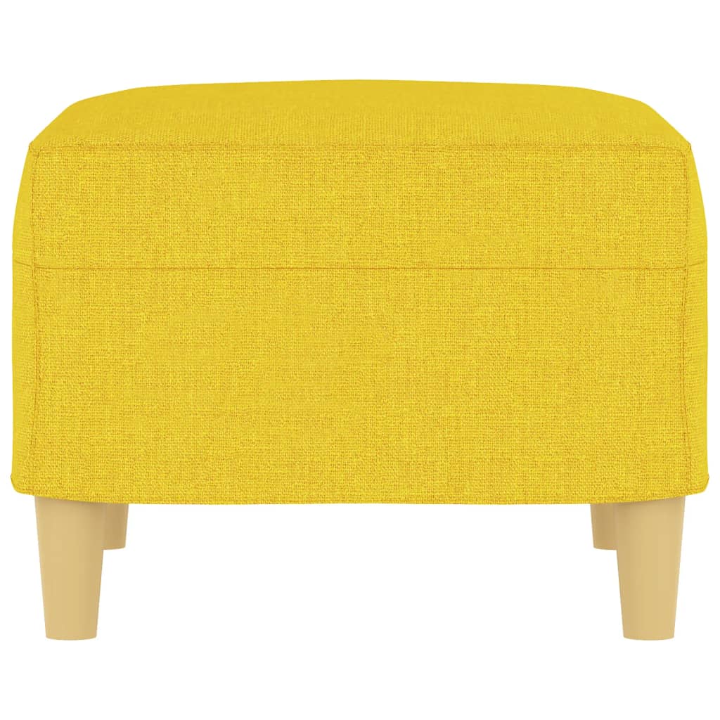 vidaXL Taburet, galben deschis, 60x50x41 cm, material textil vidaXL Taburet, galben deschis, 60x50x41 cm, material textil