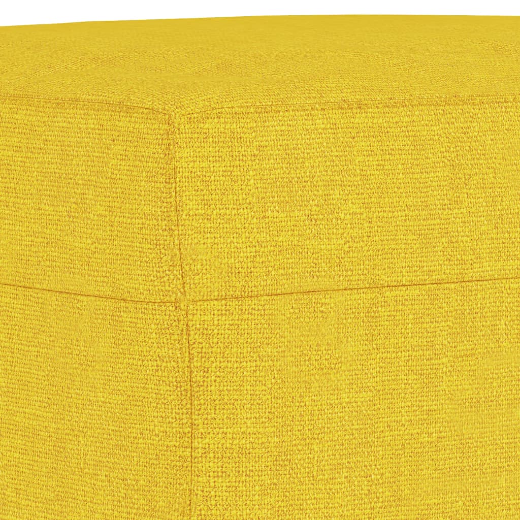 vidaXL Taburet, galben deschis, 60x50x41 cm, material textil vidaXL Taburet, galben deschis, 60x50x41 cm, material textil