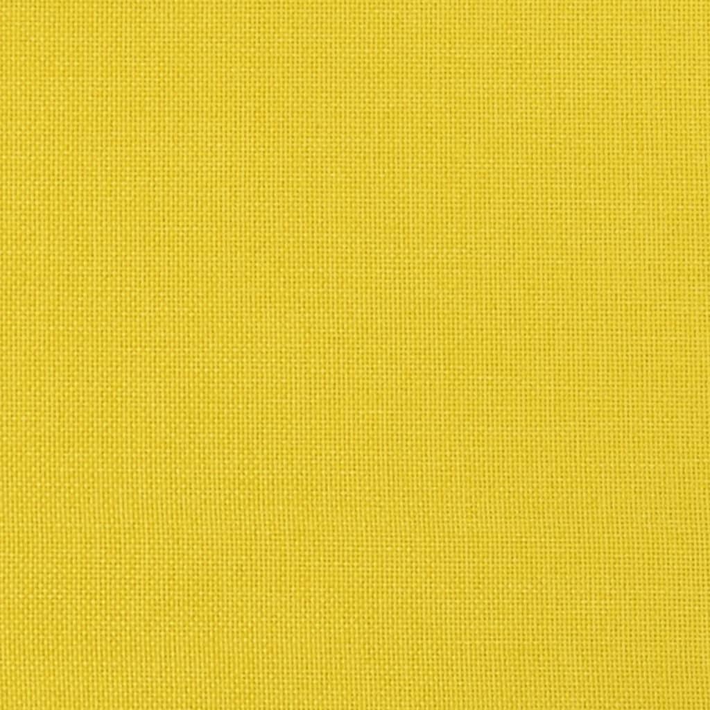 vidaXL Taburet, galben deschis, 60x50x41 cm, material textil vidaXL Taburet, galben deschis, 60x50x41 cm, material textil