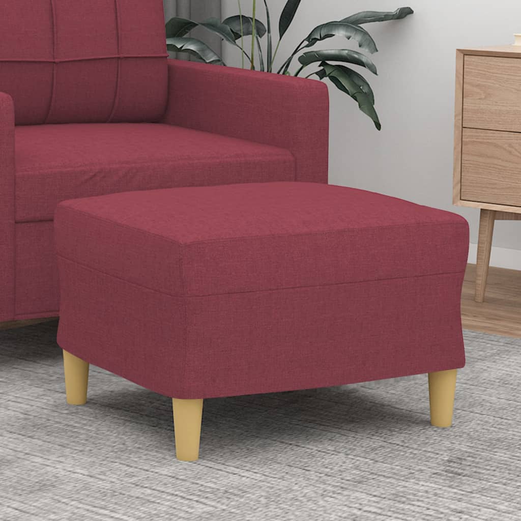 vidaXL Taburet, roșu vin, 60x50x41 cm, material textil
