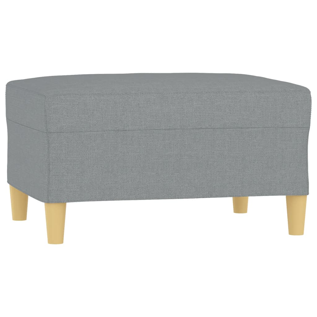 vidaXL Taburet, gri deschis, 70x55x41 cm, material textil vidaXL Taburet, gri deschis, 70x55x41 cm, material textil