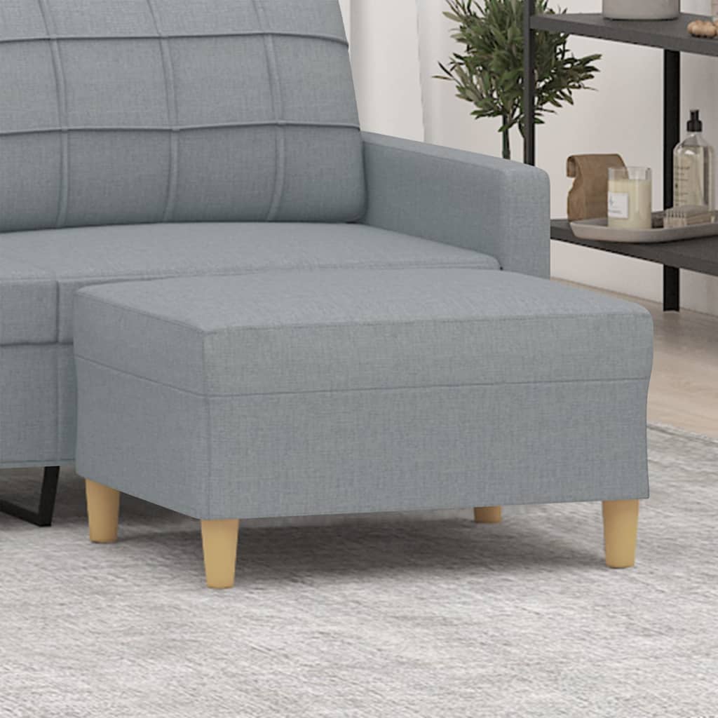 vidaXL Taburet, gri deschis, 70x55x41 cm, material textil vidaXL Taburet, gri deschis, 70x55x41 cm, material textil