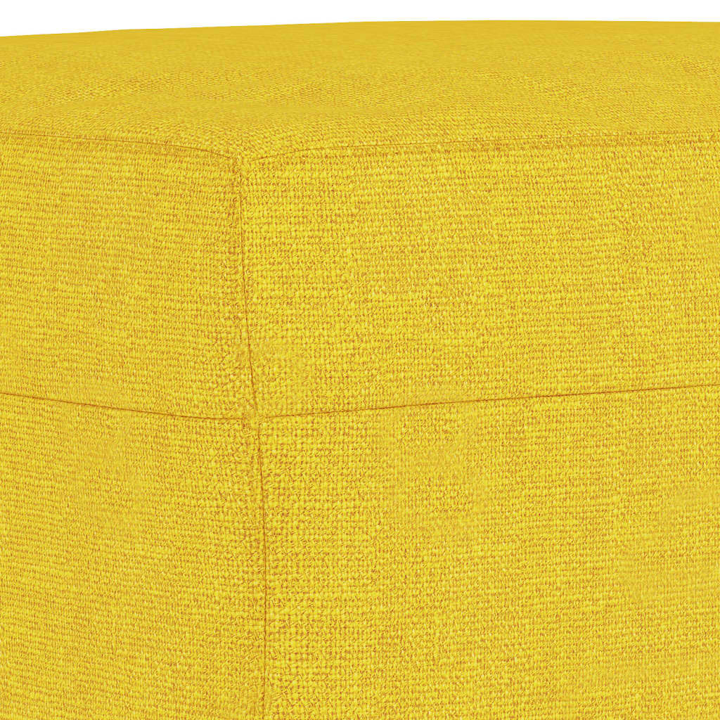 vidaXL Taburet, galben deschis, 70x55x41 cm, material textil vidaXL Taburet, galben deschis, 70x55x41 cm, material textil