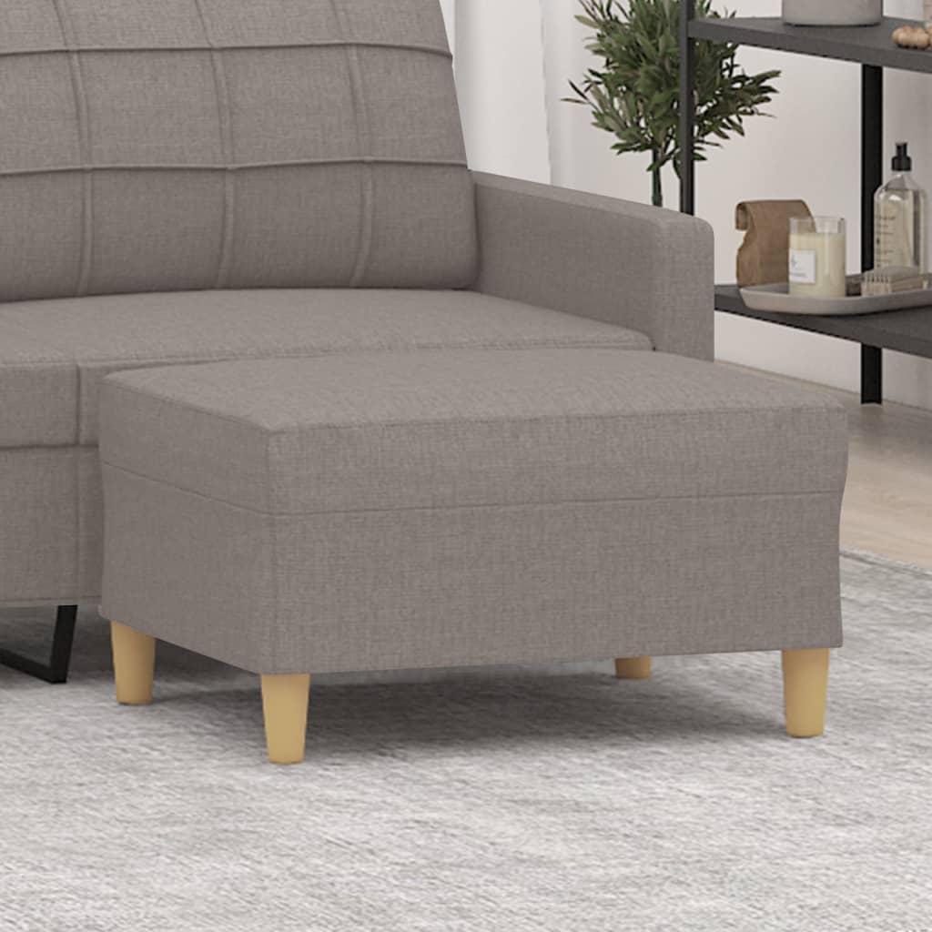 vidaXL Taburet, gri taupe, 70x55x41 cm, material textil vidaXL Taburet, gri taupe, 70x55x41 cm, material textil