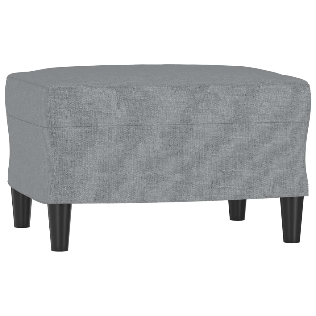 vidaXL Taburet, gri deschis, 60x50x41 cm, material textil vidaXL Taburet, gri deschis, 60x50x41 cm, material textil